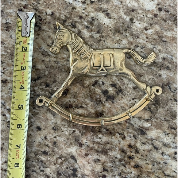 Metal Rocking Horse Key Holder Nursery Decor - Picture 2 of 2